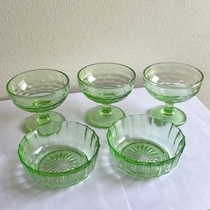 Sherbet Bowl and Small bowls